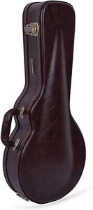 Crossrock F-style Mandolin Case, Heavy Duty F body Madolin Hard Case, Brown - Picture 1 of 6