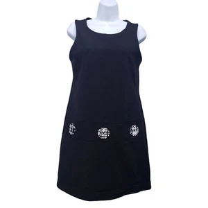 Out 2 Launch Sleeveless Golf Dress Spandex Blend Black Boho Minimalist Size 6 - Picture 1 of 11