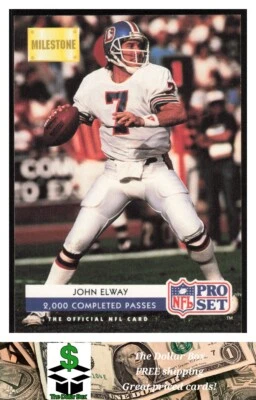 1992 Pro Set #25 John Elway - Denver Broncos - Image 1 of 2