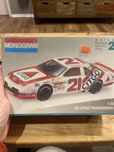 b VTG MONOGRAM 1/24 MODEL KIT #21 FORD THUNDERBIRD CITGO NASCAR F/S NEW - Picture 1 of 8