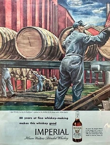 Masterpiece Ad of Yesteryear - 1946 Hiram Walker Imperial Blended Whiskey - #582 - Picture 1 of 1