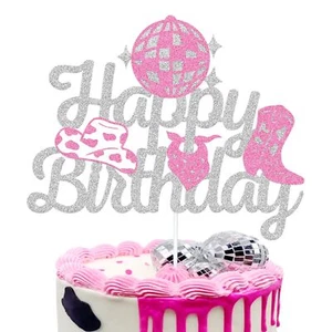 Cowgirl Birthday Cake Topper Western Cowgirl Birthday Cake Decoration Western... - Picture 1 of 7