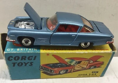 CORGI 241. GHIA L.6.4 IN ORIGINAL BOX. VERY MILD WEAR TO BOTH - Image 1 of 4