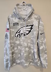 PHILADELPHIA EAGLES NIKE Arctic Camo 2024 Salute to Service Hoodie XL - Picture 1 of 11