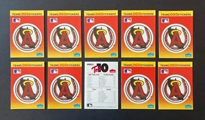 Pegatina con logotipo del equipo Fleer de California Angels 1991 - Lote de 10 unidades - #W051823A - Imagen 1 de 1