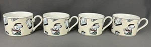 Americana "50's Kitchen" Fitz & Floyd De Colección 1994 Omnibus Taza de Café Taza Lote de 4 - Imagen 1 de 7