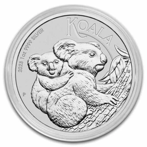 2023 1 oz .9999 Silver Coin Koala mama and baby  Australian Perth Mint - Picture 1 of 6