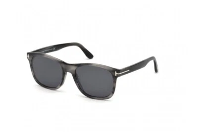 Gafas de sol Tom Ford Eric-02 TF595 20A marco de plástico a rayas grises 55-19-145 sd* Foto 1 de 2
