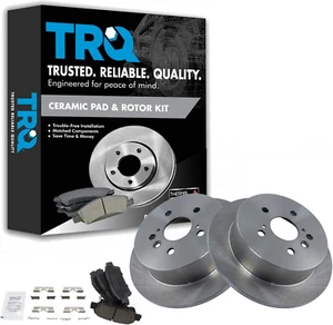 Rear Brake Pad & Rotor Kit Brake Pads Rotor Ceramic for 2004-2010 Toyota Sienna - Picture 1 of 5