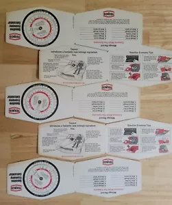 LOT OF 10 VINTAGE TEXACO GAS 1974 OLD ADVERTISING GAS MILEAGE CALCULATORS - Picture 1 of 5