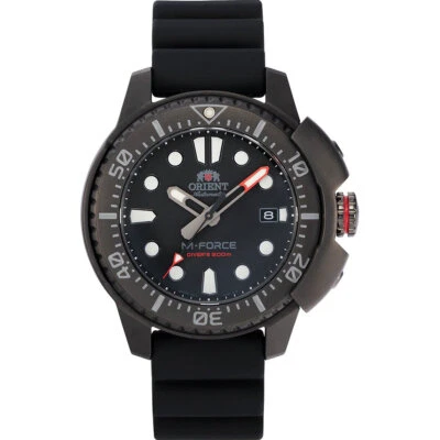 Reloj Hombre Orient M-Force Automático Buceo Esfera Negra Correa Goma RA-AC0L03B00B Foto 1 de 3