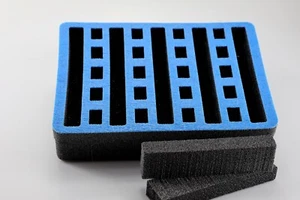 Nueva pistola Precut 5 espuma superior azul se adapta a tu funda Pelican 1450 Apache 3800 - Imagen 1 de 4