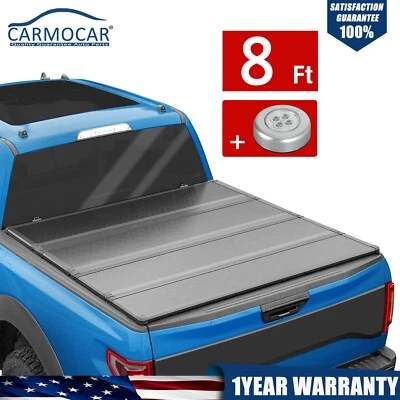 Hard tri-Fold Tonneau Cover For 1988-2007 Chevy Silverado GMC Sierra 8FT - Image 1 of 4