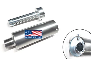 Silenciador 3/4 SS para minibike Coleman, Predator 212, 224, BT200X, MB200, CT200U - Imagen 1 de 8