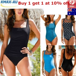 AU Womens One-Piece Bikini Swimsuit Swimwear Push Up Padded Bra Monokini Beach - Picture 1 of 8