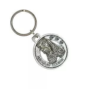 American Cocker Spaniel Schlüsselanhänger, D008KC, 1,5 Zoll, Hund, Begleiter, Metall, Geschenk - Bild 1 von 8