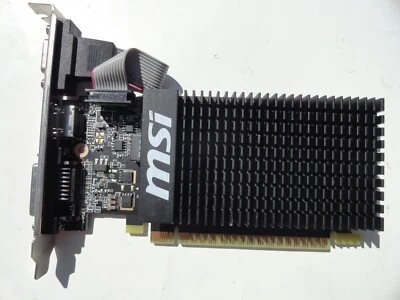 SILENT MSI NVIDIA GeForce GT 710 2GB GDDR3 Graphics Card (GT 710 2GD3H LP) - Image 1 of 4