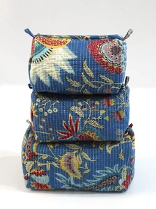 Cosmetic Wash Bag Carry Bag, Floral Toilet Kit Women's Travel Carry Bag - Picture 1 of 3