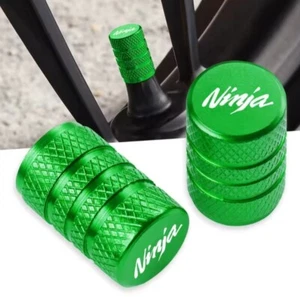 KAWASAKI NINJA DUST CAPS x2 (GREEN) - Picture 1 of 1