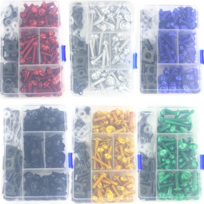 Kit completo de tornillos de perno de carenado apto para Kawasaki Ninja 400 EX400 400R ER-4f 500R Foto 1 de 4