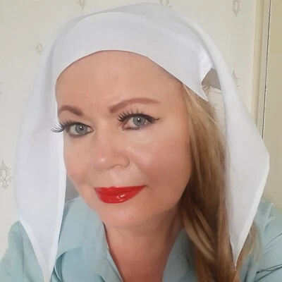 DAMAS 1930S 1940S WW1 WW2 ENFERMERA SOMBRERO TOCADO DISFRAZ DISFRAZ DISFRAZ Foto 1 de 4