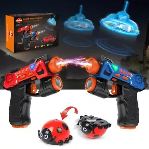 4 IN 1 Infrarot Mini Laser Tag Guns Set mit Fliegender UFO-Drohne & Marienkäfer - Bild 1 von 7