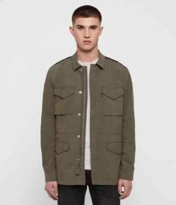 $200 MENS ALLSAINTS LOGAN MILITARY FIELD JACKET SZ S SMALL - Image 1 of 4