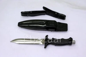 STAINLESS STEEL DIVING KNIFE / Scuba Snorkel Dive Hunting Scabbard 275mm - Picture 1 of 1