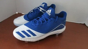 Adidas ~ blau & weiß Icon V Bounce W Softball Metall Stollen ~ Damen 13 ~ Herren 12 ~ Neu mit Etikett - Bild 1 von 4