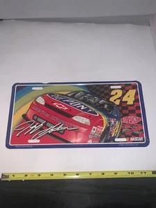 Jeff Gordon #24 DuPont NASCAR Vintage 1998 - Metal License Plate - Picture 1 of 9