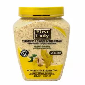 First Lady Face & Body Scrubs 540ml - Coffee,Charcoal,Papaya,Carrot or Turmeric - Picture 1 of 8