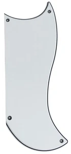 Custom For Gibson SG Custom 3 Pickup Style Guitar Pickguard 3 Ply White - Picture 1 of 5