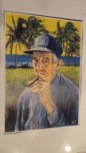 OLD MAN AND THE SEA GREGORIO FUENTES POSTER ERNEST HEMINGWAY BOAT CAPTAIN CUBA - Picture 1 of 13