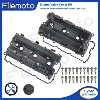 Kit de cubierta de válvula de motor de 3,5 L con junta para Nissan Pathfinder Infiniti QX4 02-04 Foto 1 de 4
