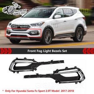 Juego de biseles antiniebla delanteros izquierdo + derecho para Hyundai Santa Fe Sport 2.0T 2017-18 - Imagen 1 de 8
