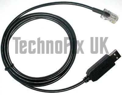 TECHNOFIX UK Cable de programación USB para radios Philips y Simoco serie PRM80 y SRM9000