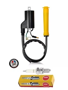 Ignition Coil & NGK Spark Plug + Cap For Honda CX500 CX500C CX500D - Picture 1 of 6
