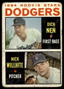 1964 TOPPS 1964 DODGERS ROOKIE STARS - DICK NEN/NICK WILLHITE 2 RC LOS ANGELES - Bild 1 von 2