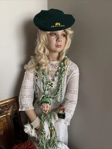 Sombrero de periodista de lana Irlanda bordado gorra de arroz irlandés ajustable + 3 cuentas gratis - Imagen 1 de 16