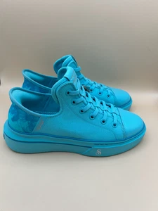Skechers x Snoop Dogg Canvas Slip-ins Boss Life 186000 Turquoise Women's Size 9 - Picture 1 of 9