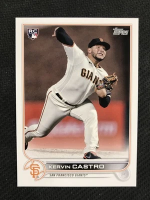 2022 Topps #413 Kervin Castro Rookie Advanced Stat /300 San Francisco Giants - Image 1 of 2