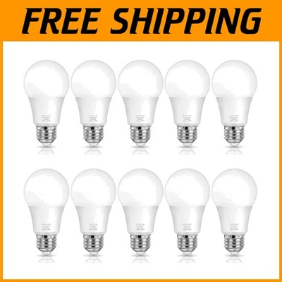 Long Lasting Daylight A19 LED Bulbs, 10-Pack, 100 Watt Equivalent Brightness - Image 1 of 4