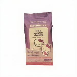 The Creme Shop Hello Kitty 3-In-1 Complete Cleansing Towelettes Watermelon New - Picture 1 of 2