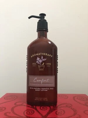 Лосьон для тела Bath & Body Works ароматерапия КОМФОРТ ВАНИЛЬ ПАЧУЛИ 6,5 унции РЕДКИЙ - Изображение 1 из 2