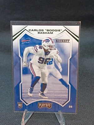 2021 Panini Playoff Green Kickoff Carlos Boogie Basham Rookie Buffalo Bills #269 - Image 1 of 2