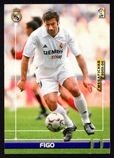 FIGO #158 REAL MADRID LIGA 2003-04 CARD MEGAFICHAS PANINI SPORTS