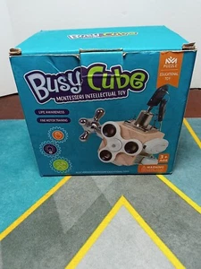 Toddler Busy Board, Busy Cube, Wooden Sensory Board Toys for Boys & girls - Picture 1 of 8