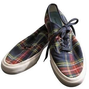 J. Crew Seavees 9.5 Tartan Plaid Sneakers H1728 - Picture 1 of 3
