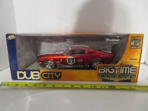 Jada Big Time Muscle Dub City 1967 Shelby GT-500KR Red 1:18 Scale 2005 MISB - Picture 1 of 7
