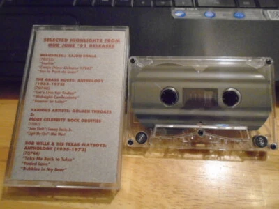 RARE PROMO Rhino sampler CASSETTE TAPE Grass Roots BOB WILLS Grand Funk Railroad - Image 1 of 2